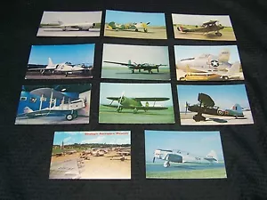 X11 Vintage Military Aircraft Postcards Unused - Imagen 1 de 7