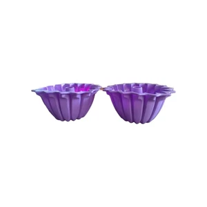 Baking Boutique Silikon Backformen 2 teilig dekorative Backformen violett QVC - Bild 1 von 3