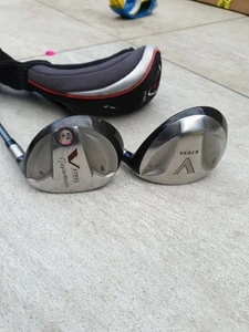 Lotto Lavoro 2 TaylorMade V Acciaio 18° 5 e 3 15° Legno Asta Regolare Grafite - Foto 1 di 13