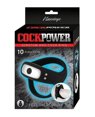 Anillo Cockpower para escroto y pene - negro Foto 1 de 4