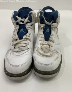 Jordan Fusion 6 Men's Shoe Size 9.5 White/Blue - Picture 1 of 6
