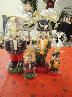 Weihnachten 2x Nussknacker Kerze 25cm Neu - Bild 1 von 4