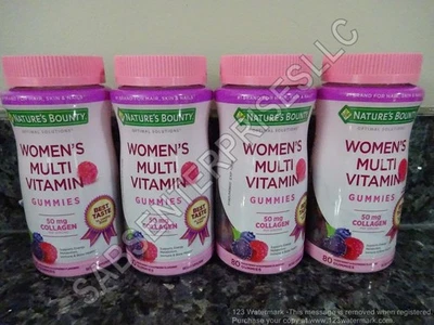 320 Nature's Bounty WOMEN'S Multivitamin Gummy Gummies (4 bottles of 80) NEW - Image 1 of 4