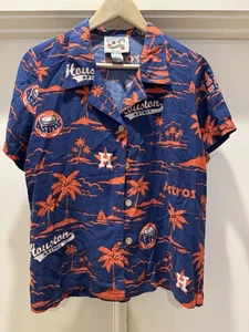 Reyn Spooner MLB Houston Astros Baseball Aloha Hawaiihemd Herren mittelblau - Bild 1 von 5