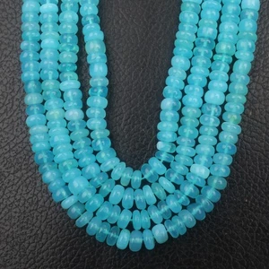 Perline opale peruviano pietra preziosa forata filo 8 pollici misura 5-6 mm perline per gioielli - Foto 1 di 6