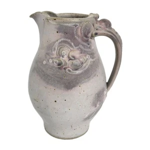Vintage Sansone Studio Pottery Multicolor Matte Glaze 10" Pitcher - Picture 1 of 13