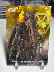 2025 Topps Chrome Star Wars - Poggle The Lesser - GOLD Refractor /50 - Picture 1 of 2