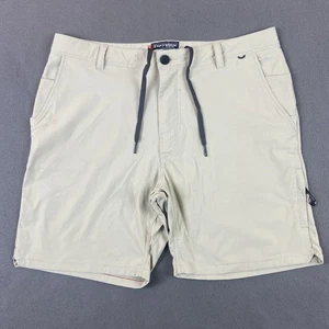 686 pantaloncino uomo 34 beige ovunque piuma leggera chino nylon elasticizzato escursionismo - Foto 1 di 12