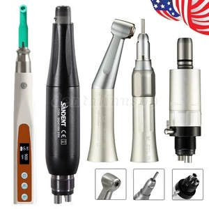 Dental Hygiene Prophy Handpiece 4 Hole Air Motor Straight Nose Cone Contra Angle - Picture 1 of 67