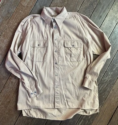 Camel Australia Men’s Cotton Shirt - Medium - Metallic Buttons - Excellent  Form - image 1 of 4