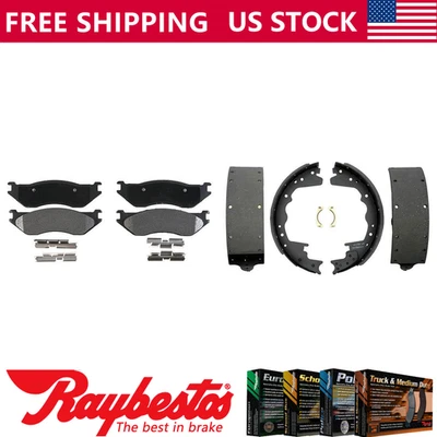 Pastillas de freno delanteras metálicas y zapatas traseras Element3 para camioneta Dodge Ram 1500 2003 Foto 1 de 4