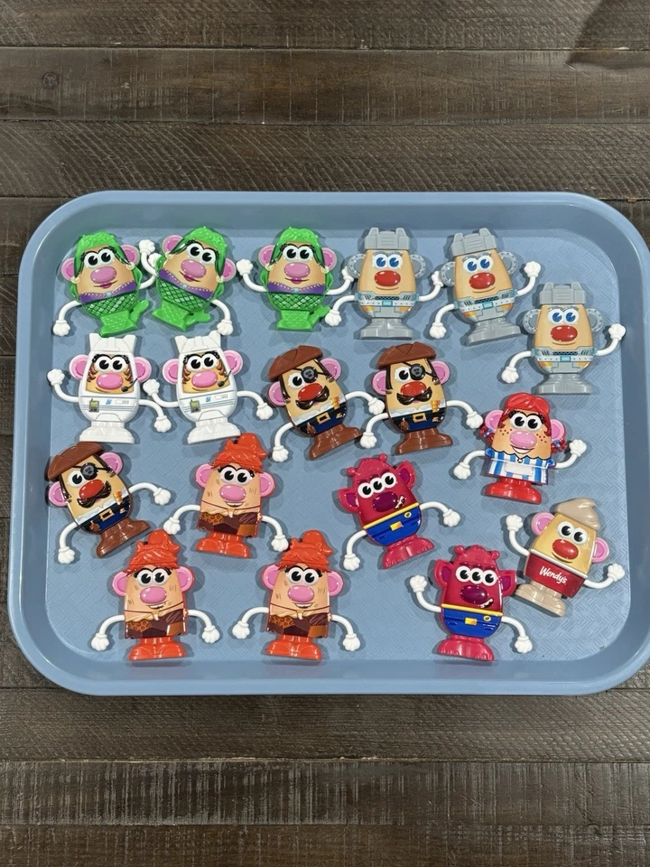 Gran Lote - Wendy's Kids Meal Toys Mr. & Mrs. Cabezal de patata 2025 - 18 unidades (usado) Foto 1 de 4