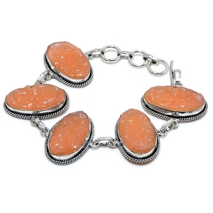 Moldavit Edelstein Armband handgefertigt Erntedankgeschenk neuester Schmuck 8... - Bild 1 von 6