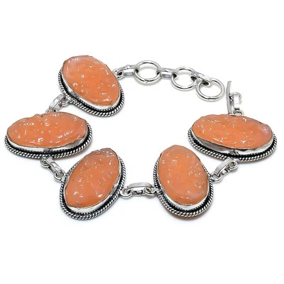 Moldavit Edelstein Armband handgefertigt Erntedankgeschenk neuester Schmuck 8... - Bild 1 von 4