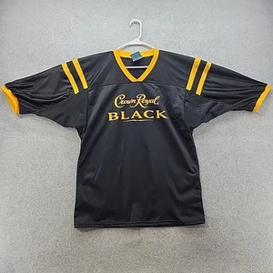 Crown Royal Black Yellow Football Sports Jersey Lightweight Polyester Size XL - Picture 1 of 13