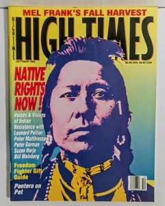 Vintage High Times October 1992 Magazine Mel Frank Fall Harvest Native Rights - Bild 1 von 3