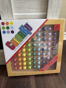 ColorKu The Color Sudoku Puzzle Game Board NEW Sealed Wood Board Balls Mad Cave - Picture 1 of 2