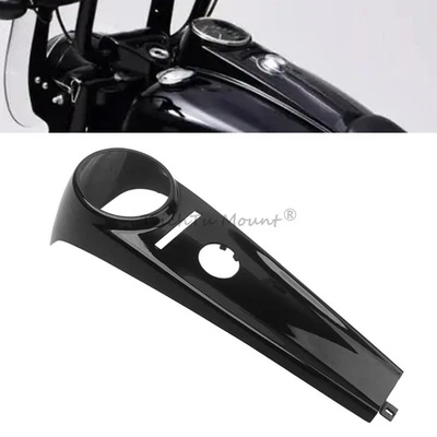 Gloss Black Front Dash Panel Gas Tank Fuel Cover Trim For Harley Softail 2000-17 Foto 1 de 4