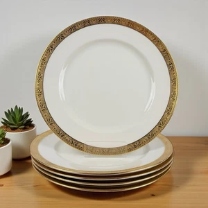 Lenox Ovington Bros Gold verkrustet Essteller 5er Set - 10,5" USA Vintage - Bild 1 von 6