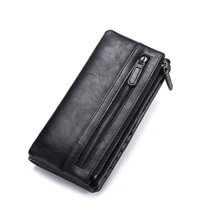 Cartera con Cremallera Hombre Monedero de Dinero para Dinero en Efectivo Multifuncional Compacto - Imagen 1 de 12