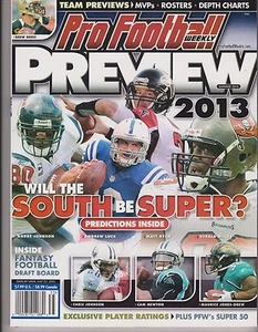 PRO FOOTBALL WEEKLY MAGAZINE PREVIEW 2013, WILL THE SOUTH BE SUPER?. - Picture 1 of 1