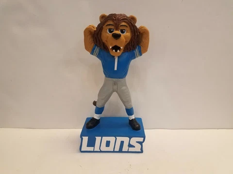 ROARY the Lion DETROIT LIONS Mascot Statue 12" Figurine Limited Statue New Cover