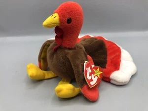 TY Beanie Baby Thanksgiving Gobbles The Turkey 1996 - Picture 1 of 9
