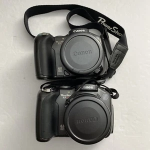 Lot Of 2 Canon Powershot S3 IS Digital Camera FOR PARTS/REPAIR Battery Corrosion - Picture 1 of 8
