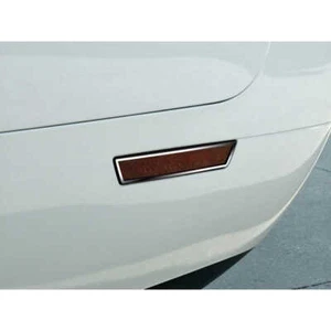 Borde de marcador lateral de acero inoxidable pulido de 4 piezas para Dodge Challenger SRT8 2008-14 - Imagen 1 de 3