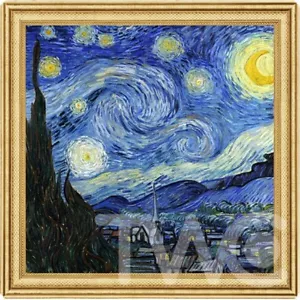 The Starry Night 170th Anni of Vincent Van Gogh 2 oz Proof Silver Coin Niue 2023 - Picture 1 of 4