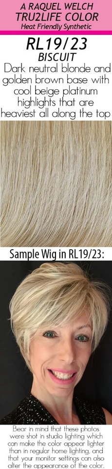 Raquel Welch Current Events Long Textured Bob Wig RL19/23 Biscuit Color Hairuwea
