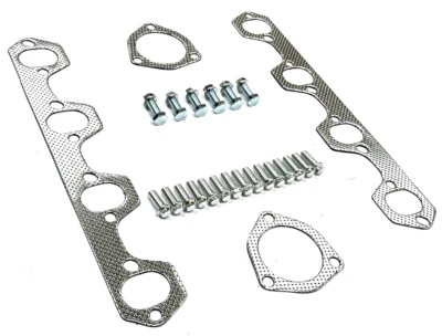 JUEGO DE JUNTAS DE CABEZAL DE ESCAPE + PERNOS 1987-1996 para Ford F150 F250 Bronco 5,8 L V8 SS Foto 1 de 4