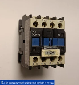 Telemecanique LC1 D09 10 Motor Arrancador Contactor 3 Polos 220 Voltios Bobina LC1D0910 - Imagen 1 de 10