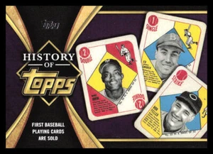2021 Topps First Baseball Playing Cards Are Sold #HOT-2 The History of Topps - Picture 1 of 2