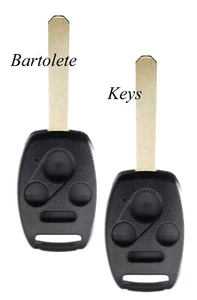2 Replacement Remote Car Key Fob Shell Fits Honda Civic Pilot Accord CR-V - Picture 1 of 7