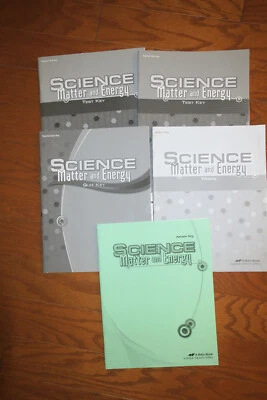 5 LOT Abeka Science Matter and Energy Teacher Quiz TEST Key 9th Grade Homeschool - Image 1 of 3
