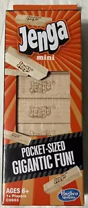 NIB Pocket Size Jenga Mini Wood Blocks Stacking Family Game by Hasbro - Picture 1 of 7
