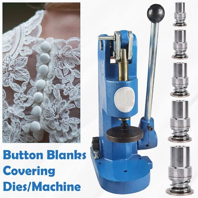 Fabric Button Covering Mould Tool Setter Die with Manual Hand Press Machine - Image 1 of 4
