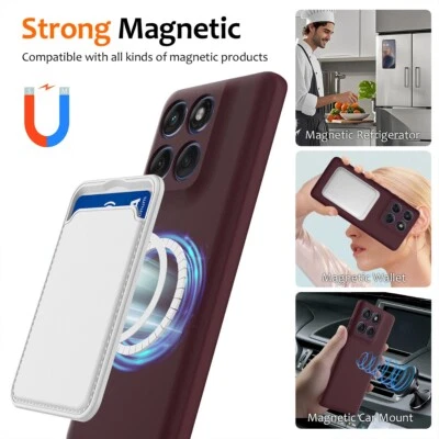 For Motorola Edge 60s 5G, Skin Touch Feel Liquid Silicone Magnetic Cover Case - Image 1 of 4