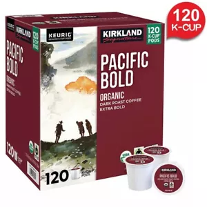 Kirkland Signature caffè biologico Pacifico audace K-Cup 120 carati arrosto scuro extra audace - Foto 1 di 4