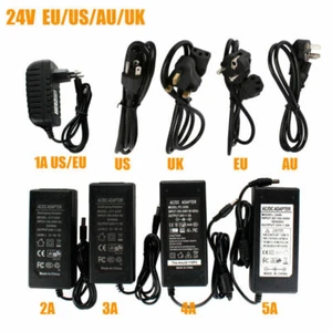 DC 5V 12V 24V 1A 2A 3A 5A 8A Power Supply Adapter Transformer For 5050 LED Strip - Picture 1 of 15
