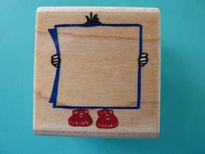 Fun Postage Stamp Frame RUBBER STAMPEDE Rubber Stamp  - Picture 1 of 2