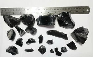 Large Lot Of Obsidian Stones - Picture 1 of 5