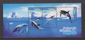 1995 Antarctic Territory Whales and Dolphins sheet SG MS 112 MNH mint (3518) - Picture 1 of 1