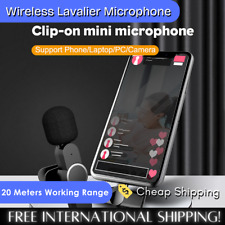Wireless Lavalier Microphone For Phone Samsung iPhone Real-Time Mixing