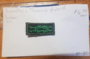 BSA Scouters training Award Boy Scout of America, 69-80, Explorer green backgrou - Picture 1 of 2