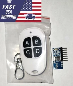 4CH RF Remote Control Transmitter & Receiver for Arduino, ESP32, Maker projects - Picture 1 of 11