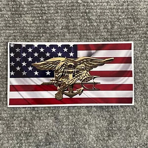 US Marine Seal Stars & Stripes Flagge Stoßstangen Sticker Selbstklebend Vinyl - Bild 1 von 2