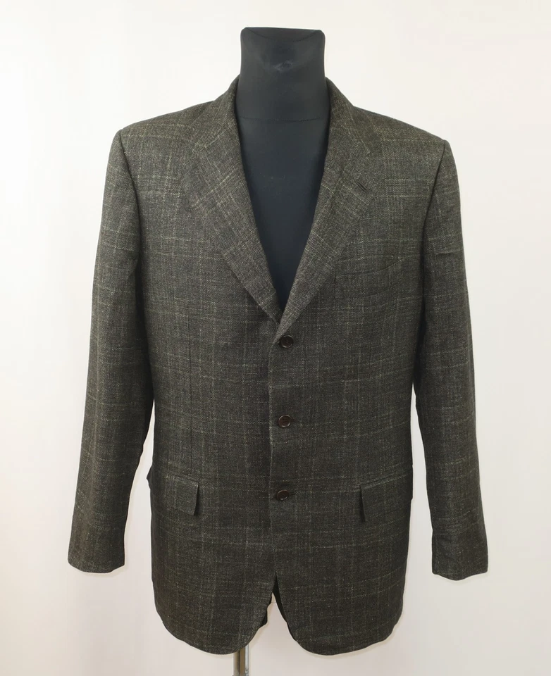 KITON NAPOLI MENS LINEN WOOL SILK BLAZER  size EU-50 UK-40 US-40 - Image 1 of 4
