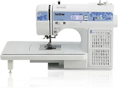 Brother CS7205 Computerized Machine, 150 Built Stitches, 1 Font, Wide White  - Image 1 of 4